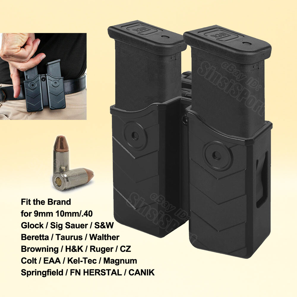 TP9SF Double Magazine Holster w/ Belt Clip Fit Canik TP9SF MC9L TP9 TP40SF SFx