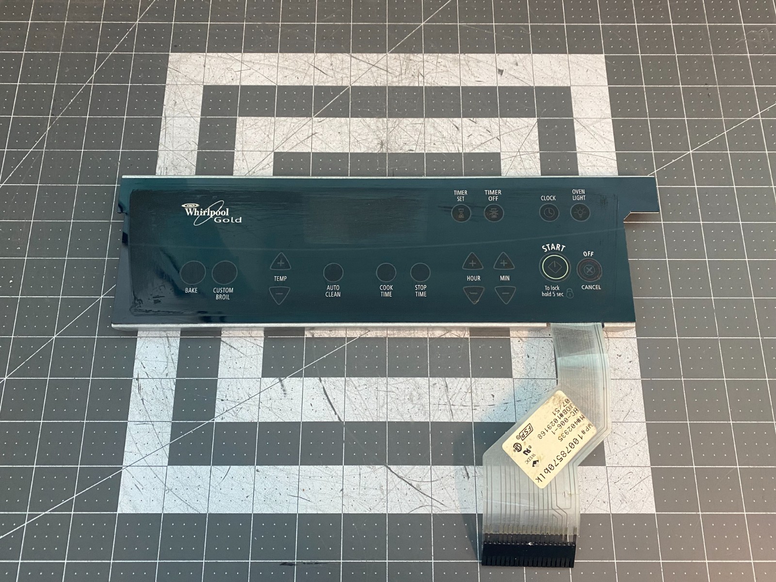 Whirlpool Range Oven Touch Panel ONLY P# W10122294