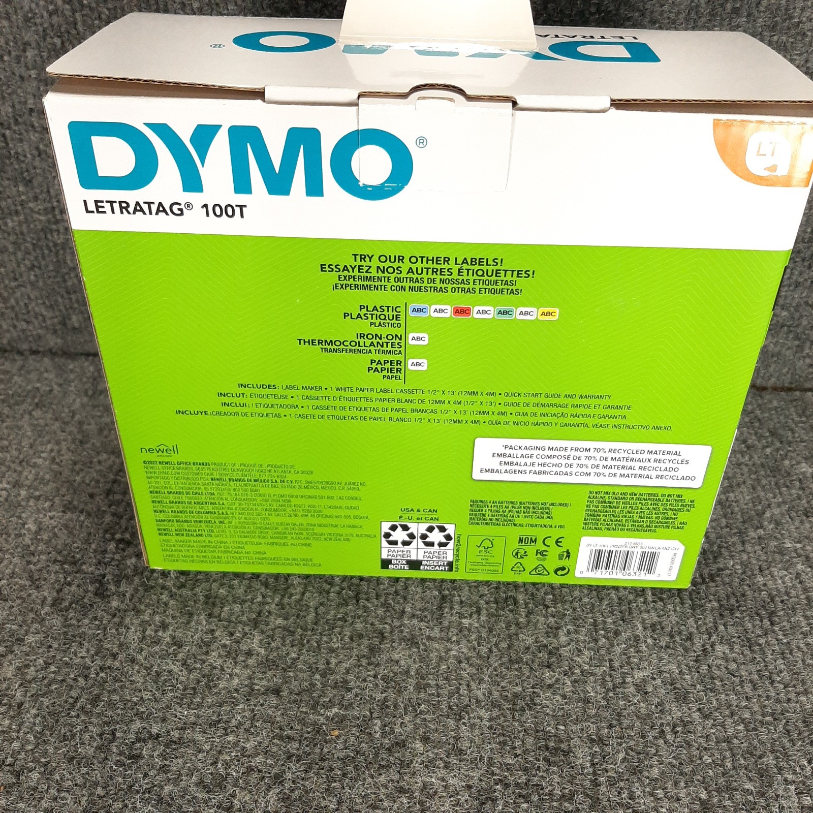 Dymo Letratag Personal Label Maker LT-100T Printer Excellent
