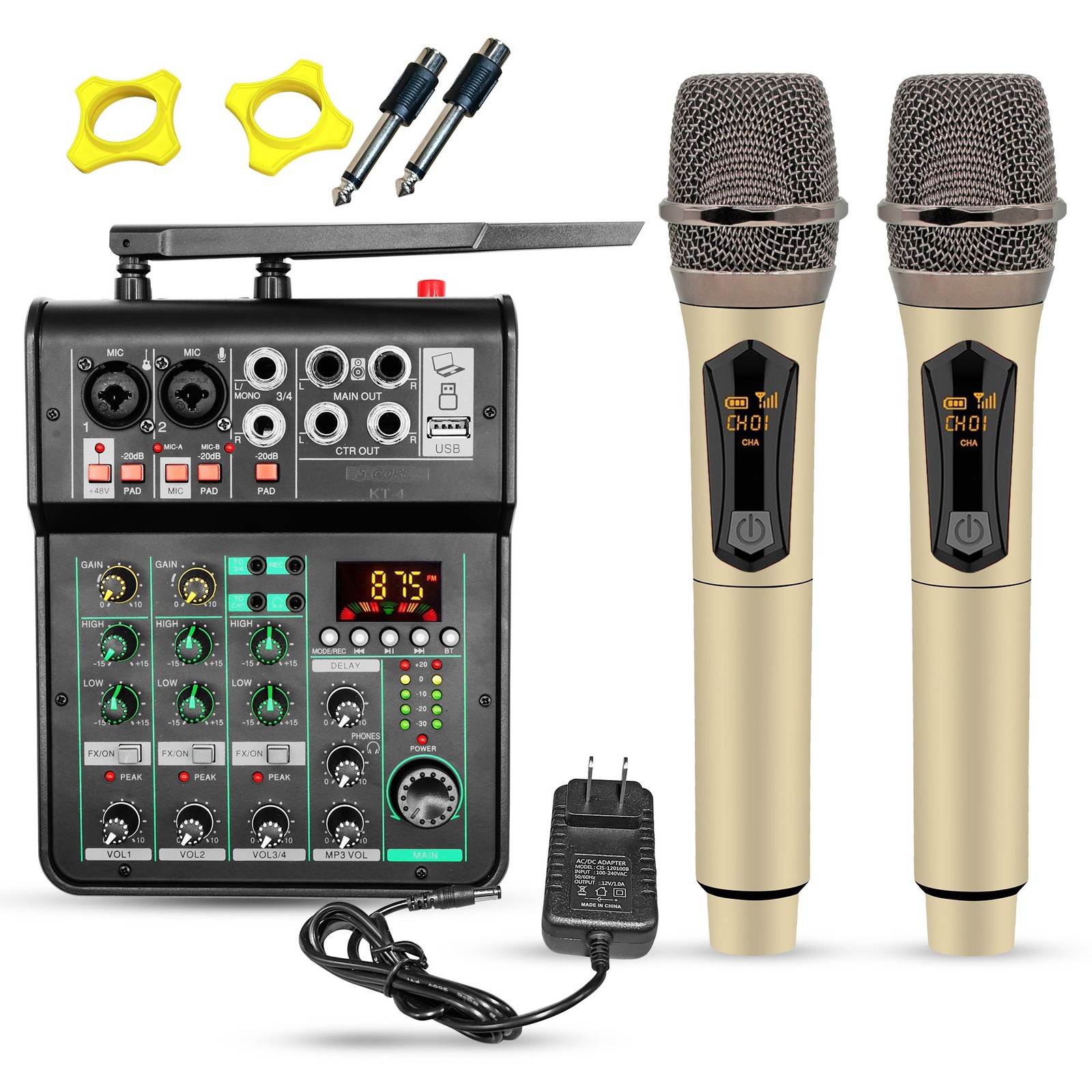 Versatile XLR Stereo Sound Board for Karaoke & DJ Music Mixing