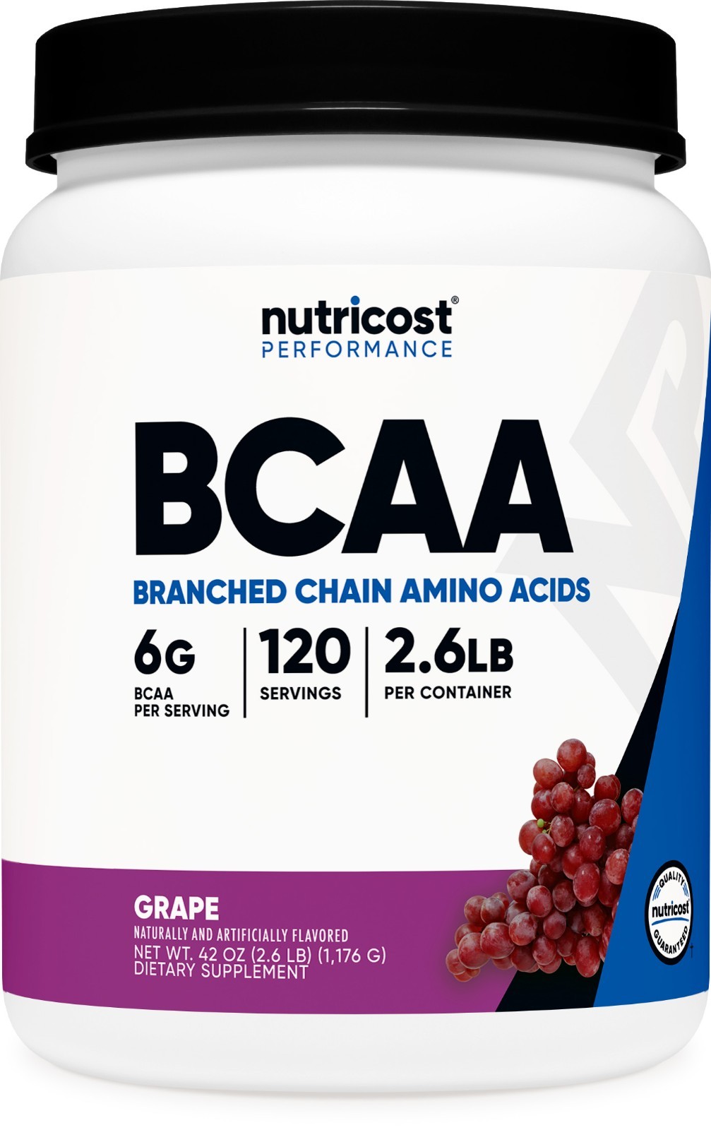 Nutricost BCAA Powder 2:1:1 (Grape, 120 Servings) - Gluten Free, Non-GMO