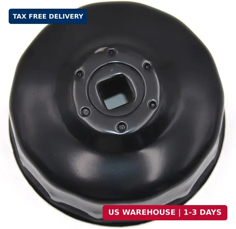 65mm Oil Filter Socket Wrench - 14-Flute 3/8" Drive Removal Tool | Non-slip chro