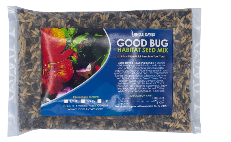 Good Bug Habitat Seed Mix 1 lb - Beneficial Bug Attractant