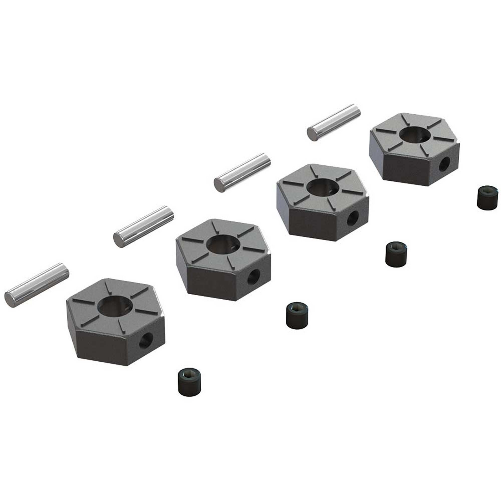 ARRMA ARAC9473 Wheel Hex Metal 12mm (4) AR310816