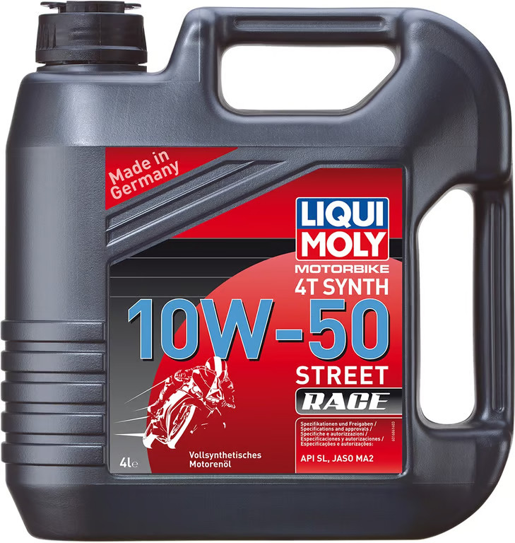 Liqui Moly 4T Synthetic Street Race Motor Oil - 10W-50 - 4L Motorcycle 20068