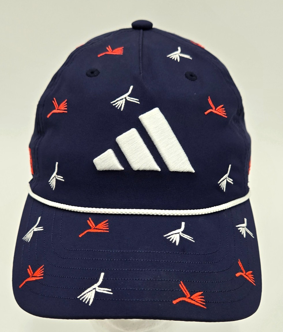 Adidas Golf Summer Open Rope Hat Cap A2L001 Navy Embroidered Performance