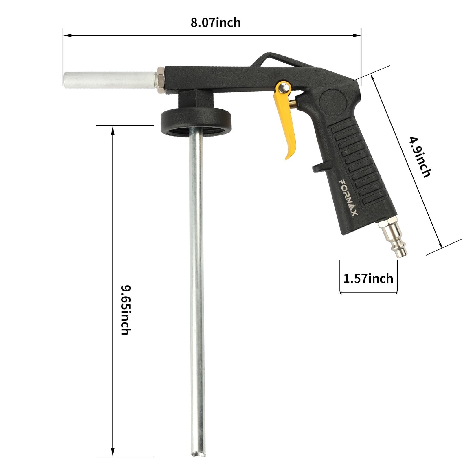 FORNAX Air Undercoating Spray Gun for Rubberized Undercoat, Rust Proofing and...