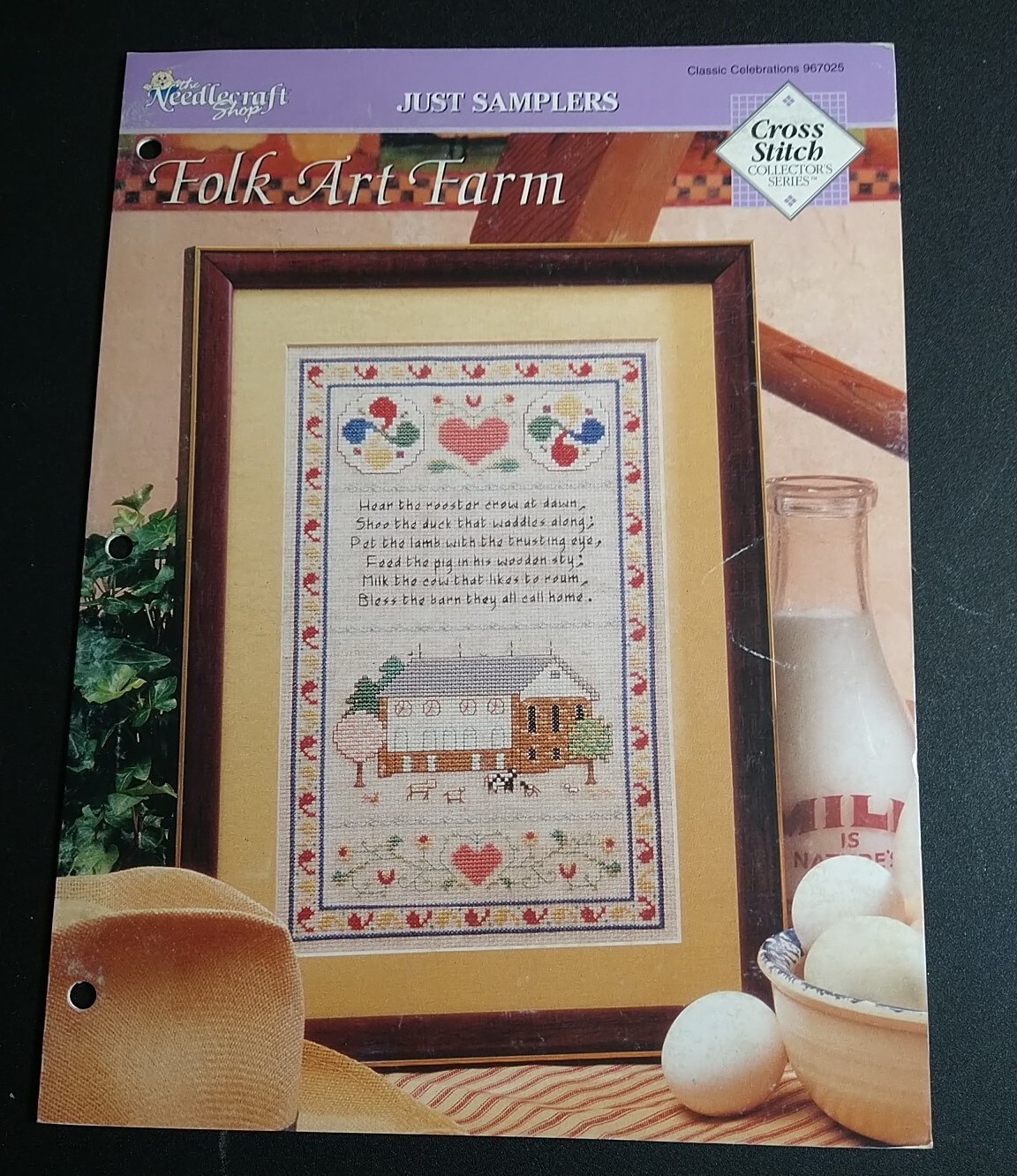 FOLK ART FARM - The Needle Craft Shop Just Samplers Counted Cross Stitch Pattern