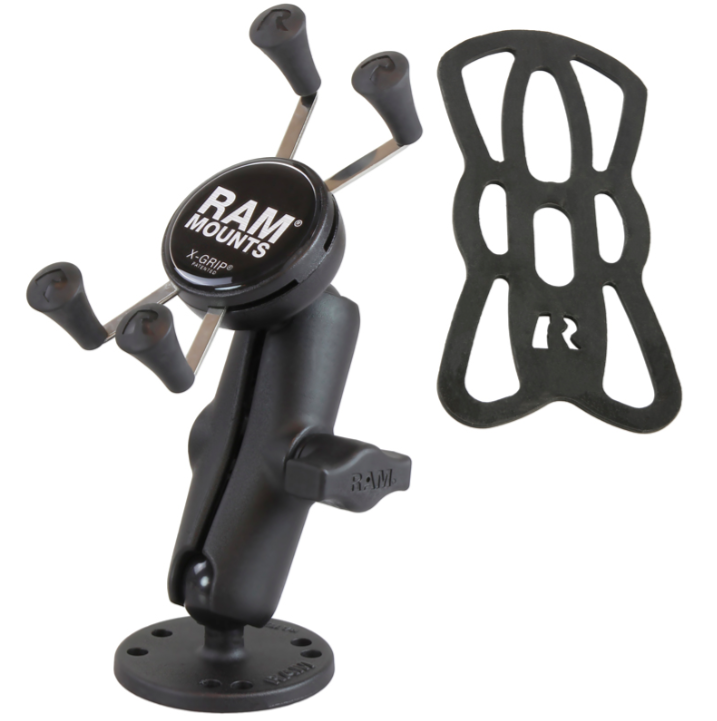 RAM-B-138-UN7U RAM Mounts Small X-Grip® Phone Mount with Drill-Down Base