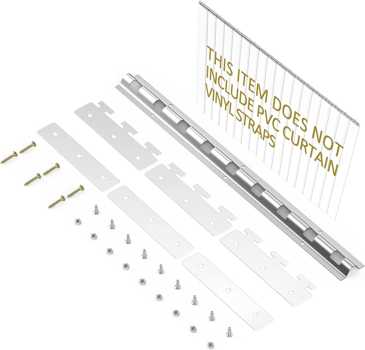 Strip Curtain Hardware - Universal Mount Hanger - Mounting Brackets Fo...