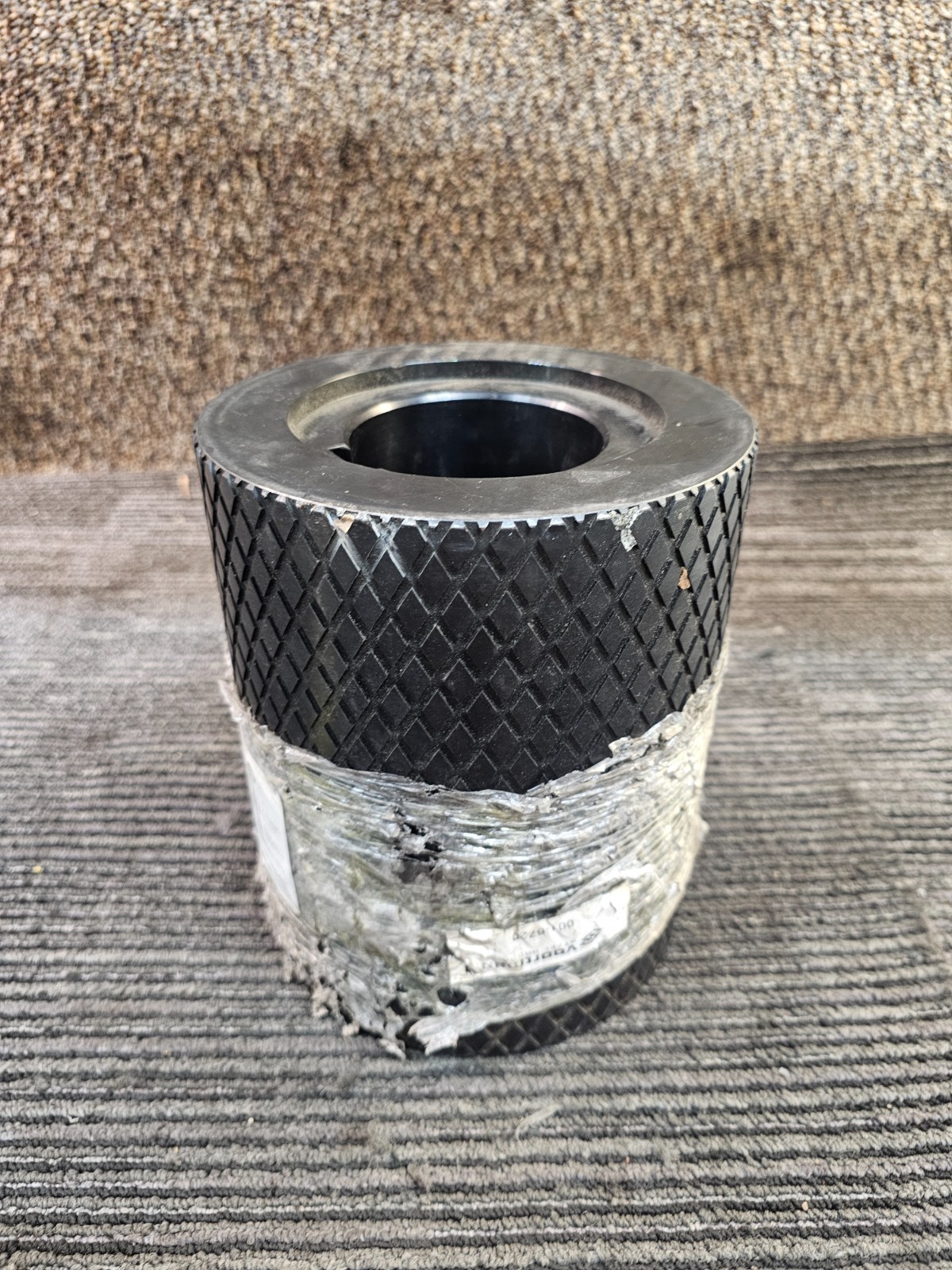 Voortman Steel Group 001-6720 8"H x 6.5"W x 3.36" Bore Dia.  Keyed Gear Roller