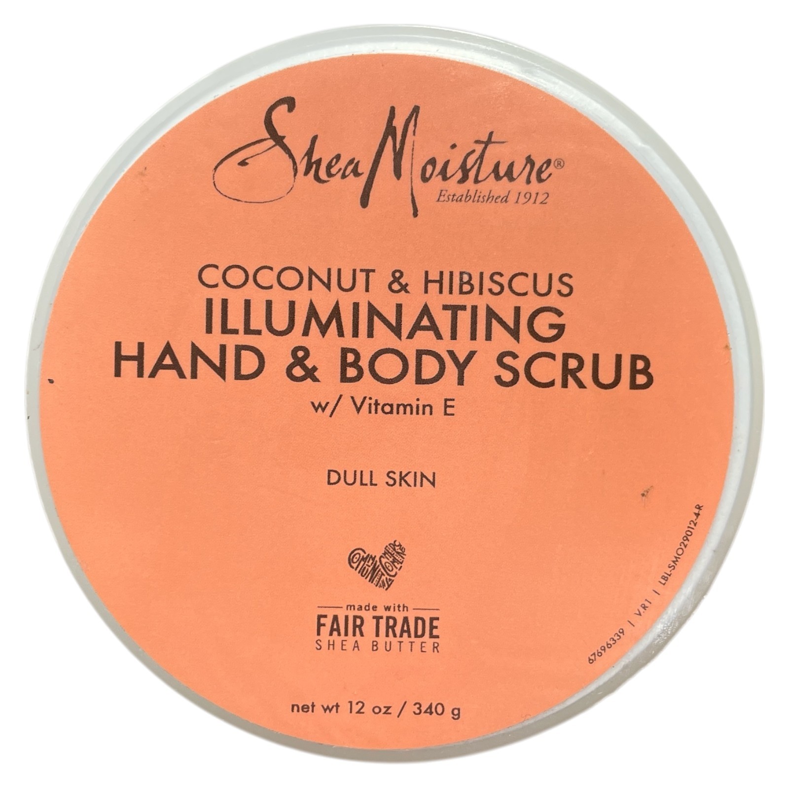 Shea Moisture Coconut & Hibiscus Illuminating Hand & Body Scrub 12oz./340g