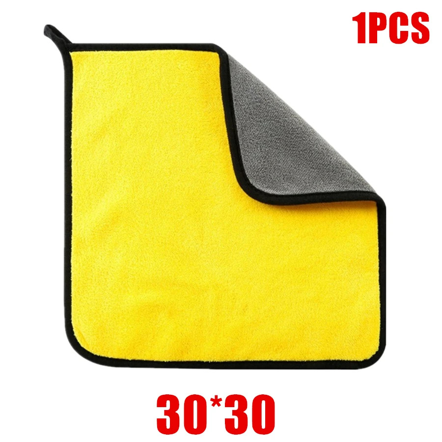 Microfiber Car Cleaning Towel Soft Thick Drying Cloth 1/2/6Pcs