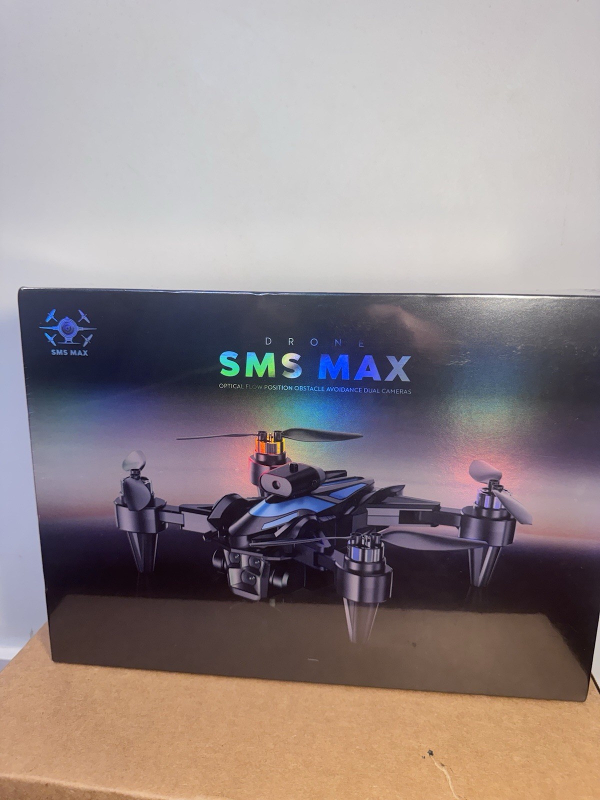 SMS MAX Quadcopter Drone Dual Cameras Obstacle Avoidance RTR Kit Black/Blue