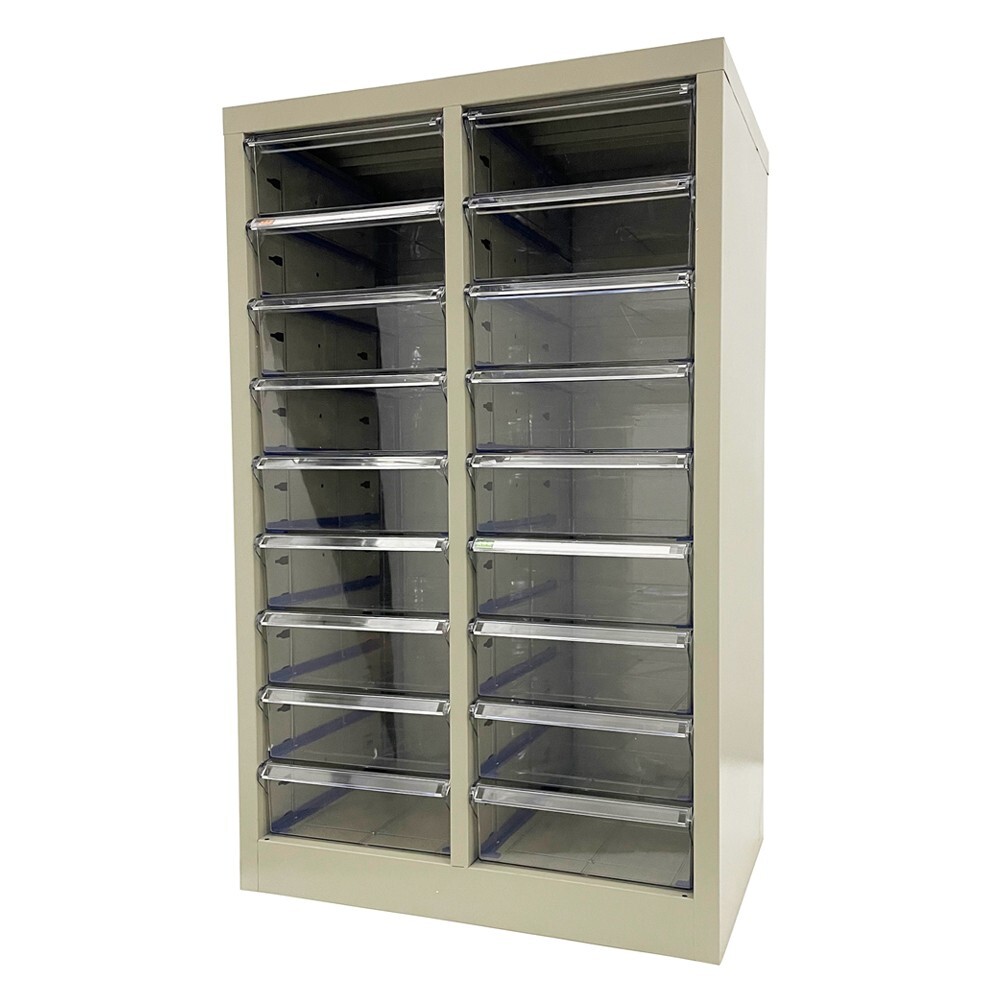 Vertical Filing Cabinet with 18 Drawers Storage Organizer Shelving Home Office