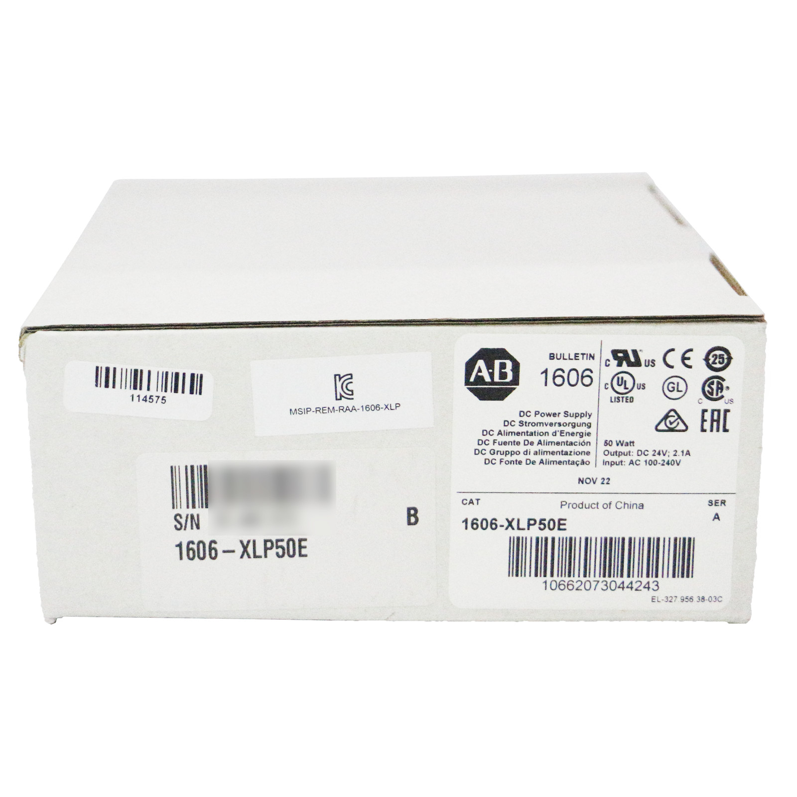 New Factory Sealed Allen-Bradley 1606-XLP50E POWER SUPPLY