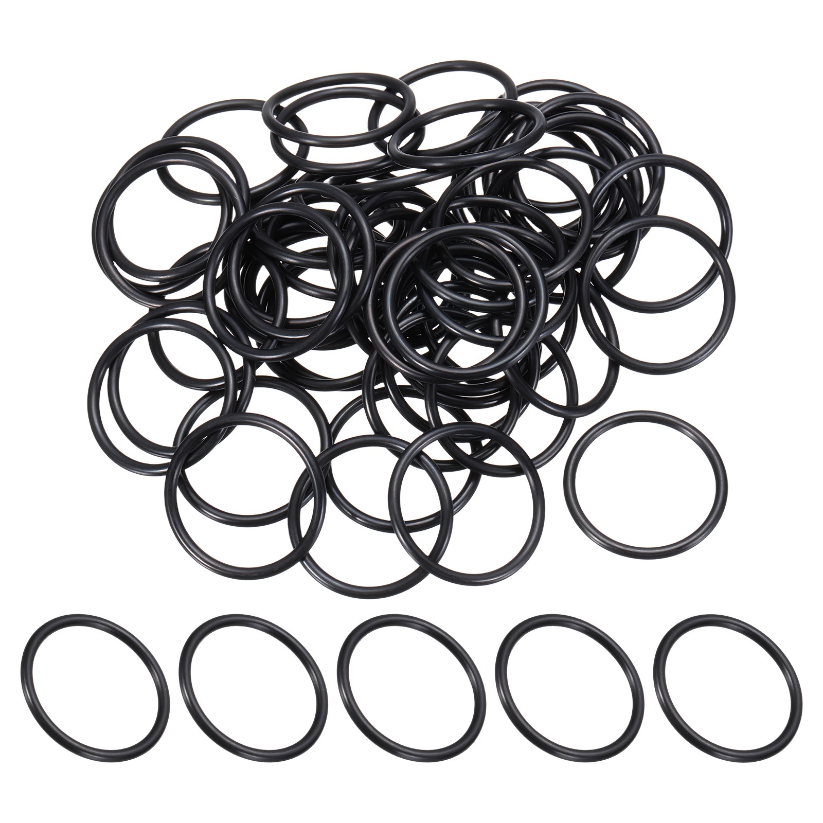 60Pcs AS-122 O-Rings, Nitrile Rubber O-Rings 1-3/16" ID 1-5/16" OD 3/32" Width