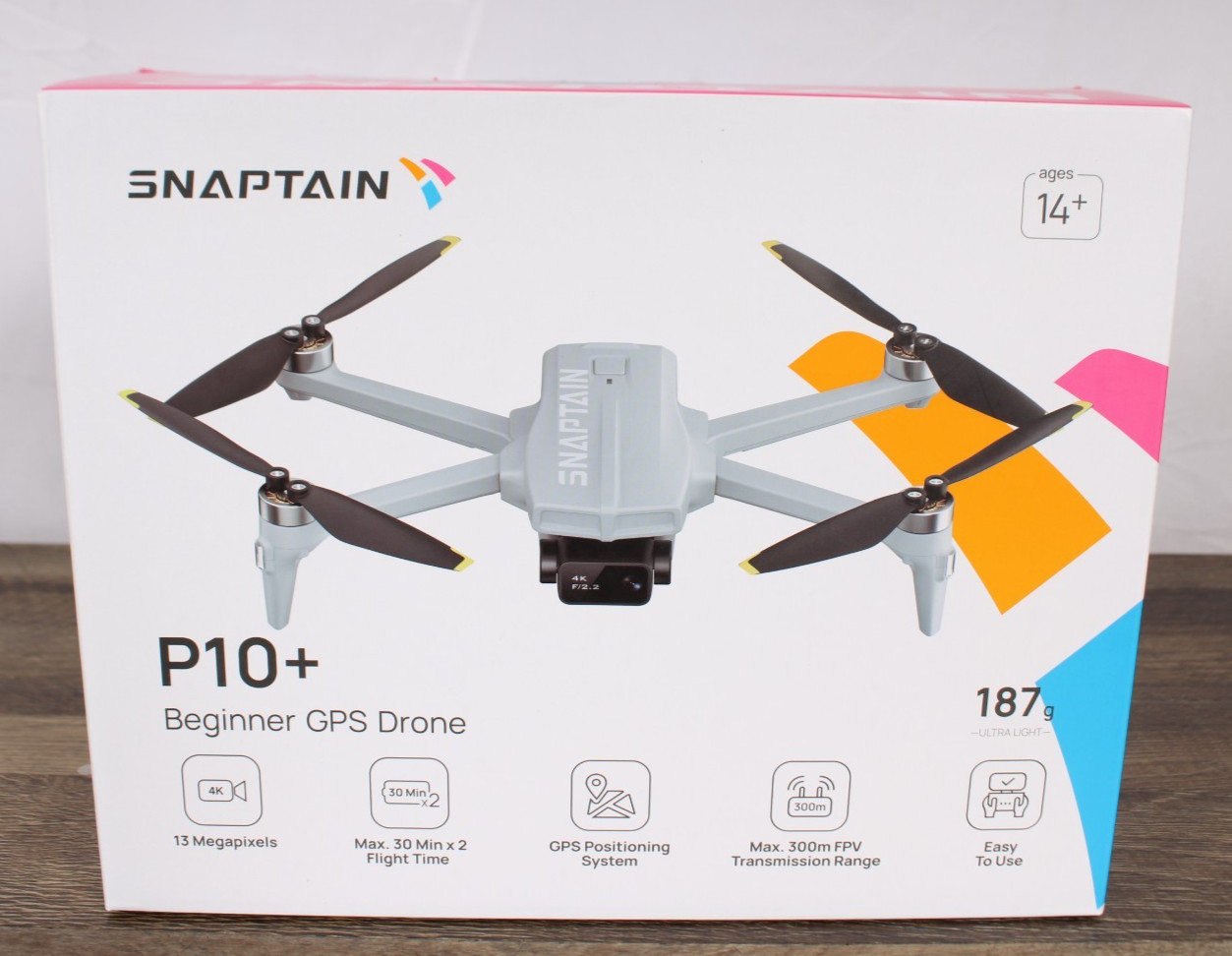 SNAPTAIN P10+ GPS 4K Camera Drone with Remote Controller Beginner Quadcopter