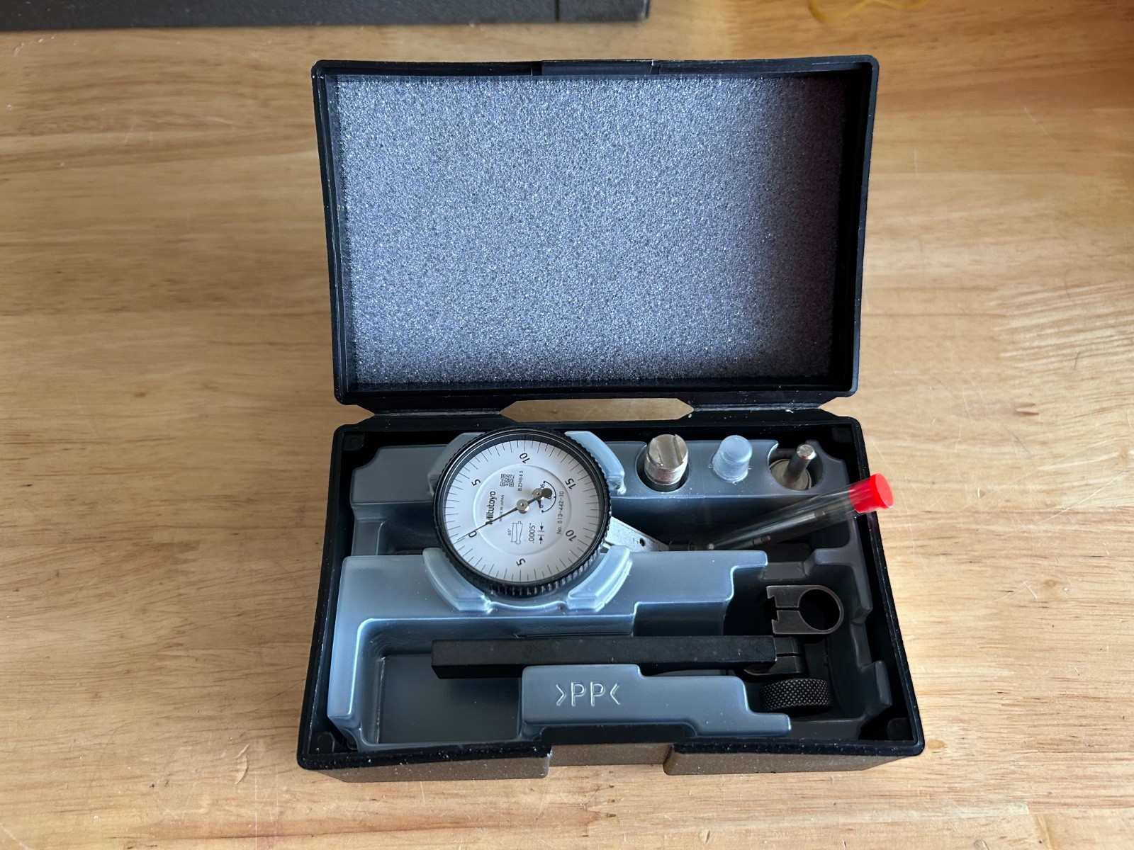 .0005”  Mitutoyo Vertical Indicator.