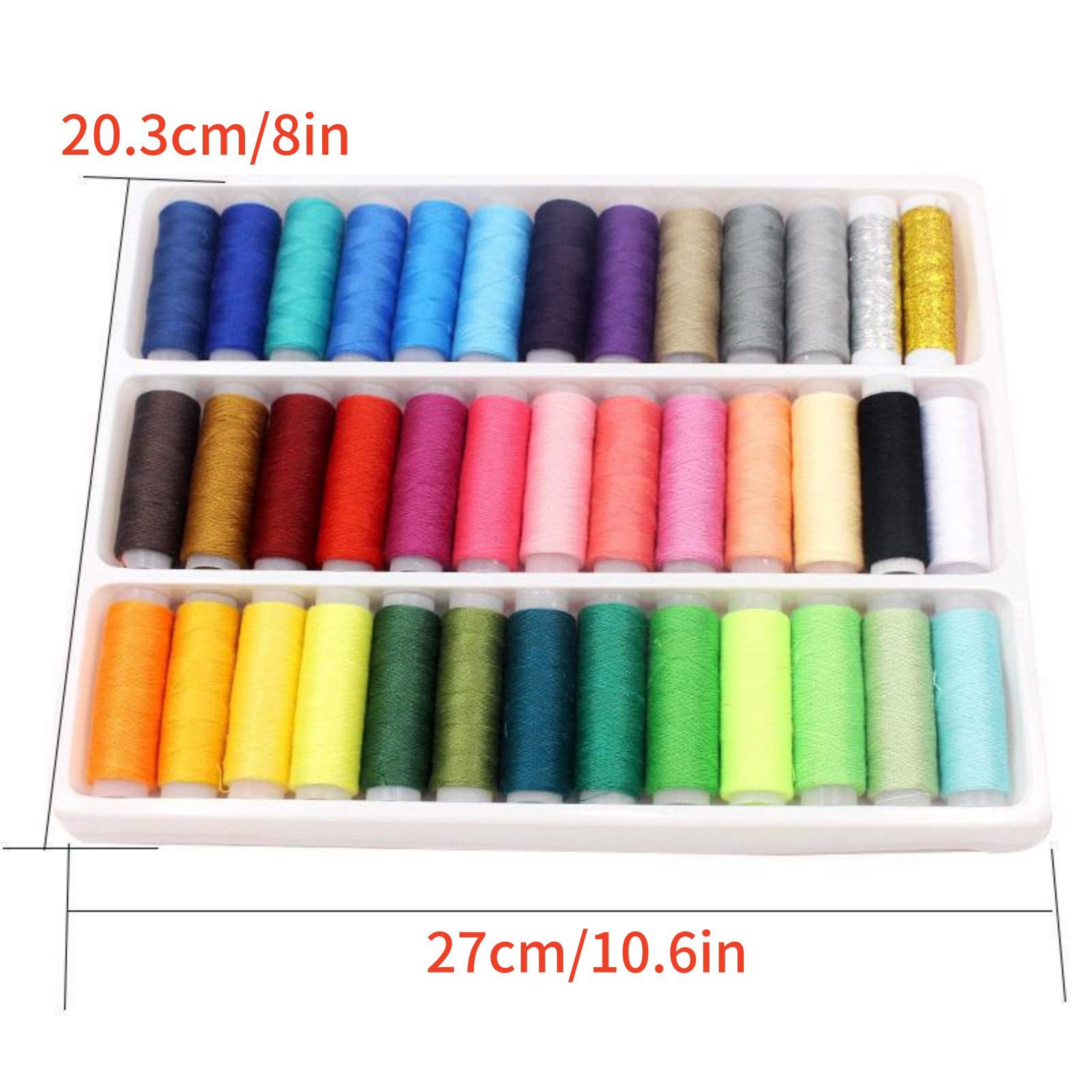 39Pcs Colored Sewing Thread Set Mixed Colors Sewing Thread For Home Use