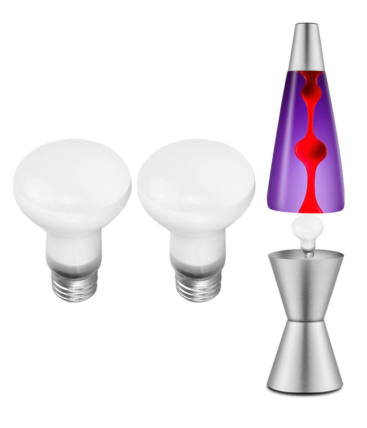 2-Pack 100W Lava Lamp Bulb, R20 Reflector E26 Base, AC 120V Lava Lamp Light B
