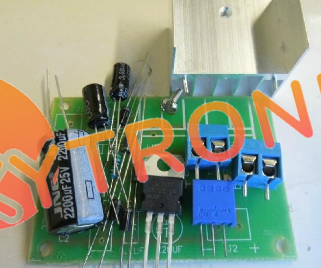 5PCS LM317 Adjustable Power Supply Board With Rectified AC DC Input DIY KIT