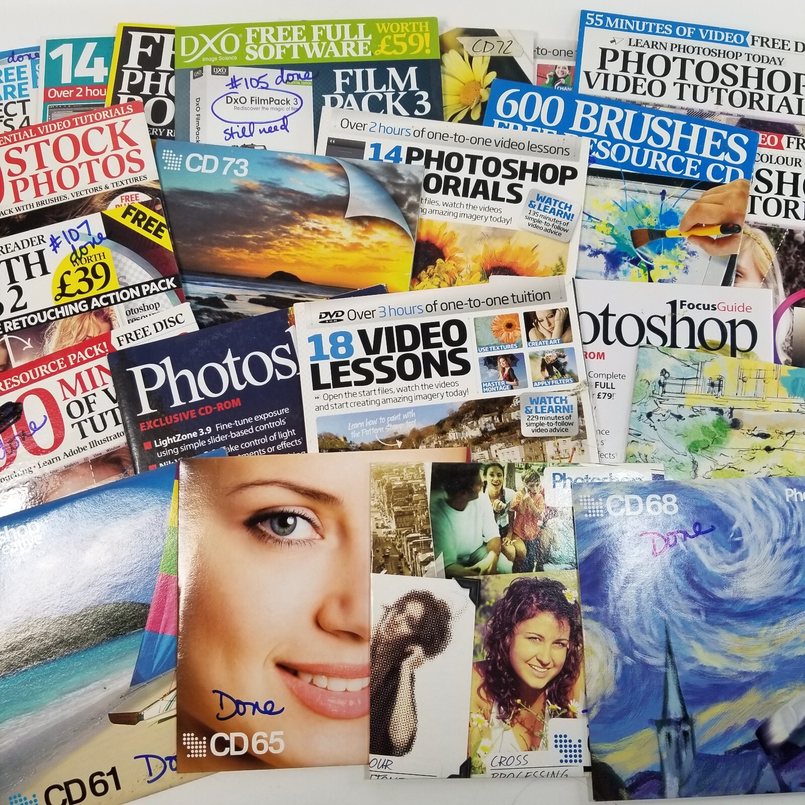 22 Photoshop Magazine Bonus CD-ROM Videos Tutorials Software Brushes Textures