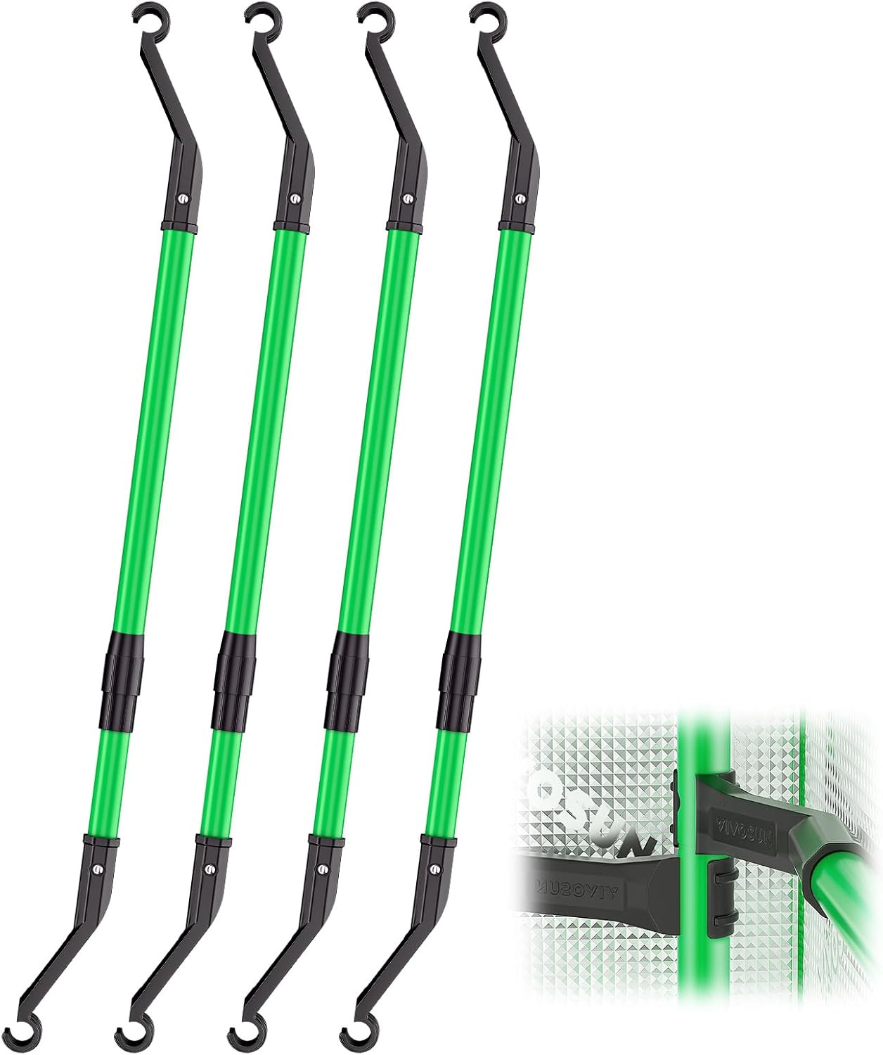 Grow Tent High CFM Kit, Heavy-Duty Mounting Bars, High Airflow Support Pole Kit