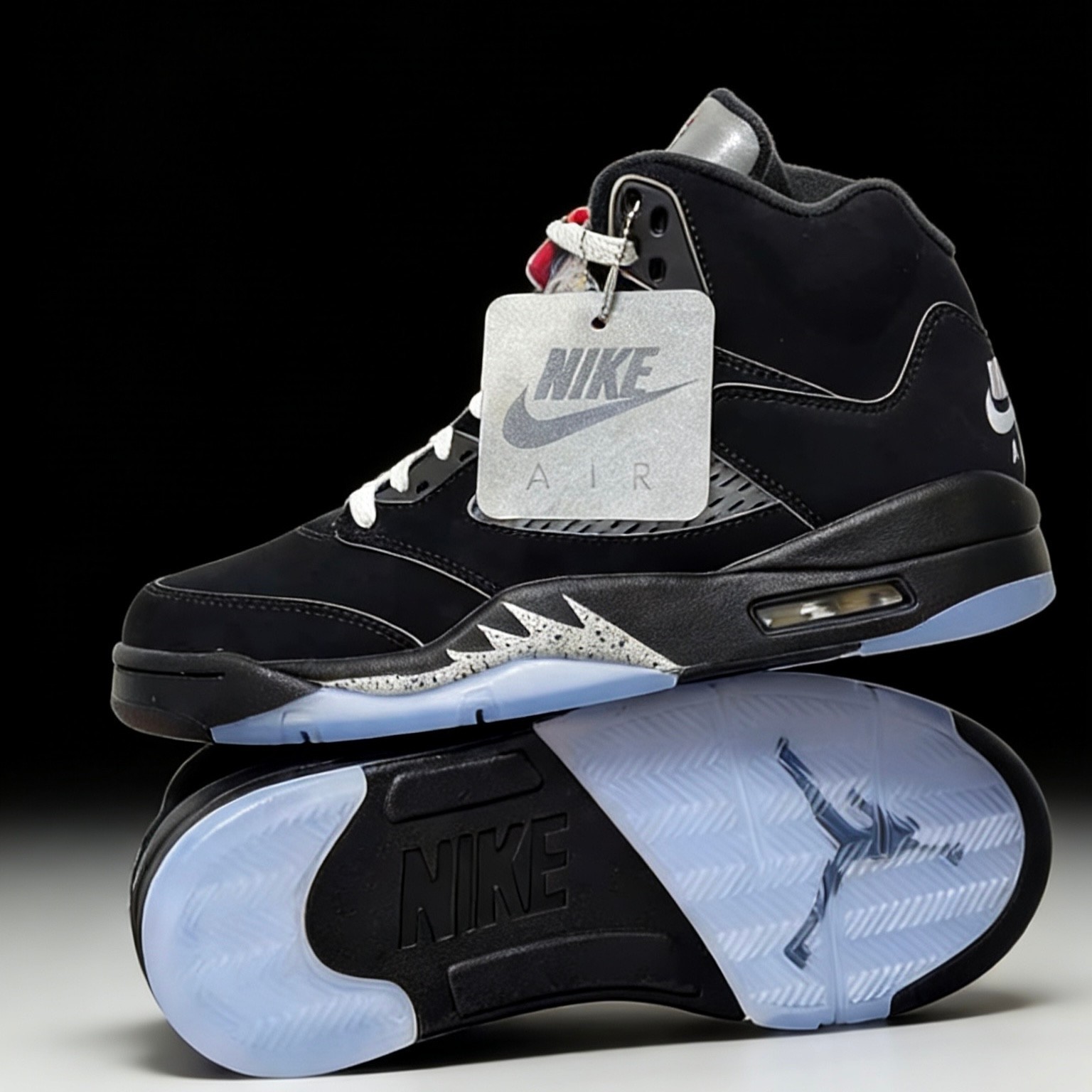 US Jordan 5 "BLACK METALLIC REIMAGINED" High Top Baketball Shoes Us Size 7-12