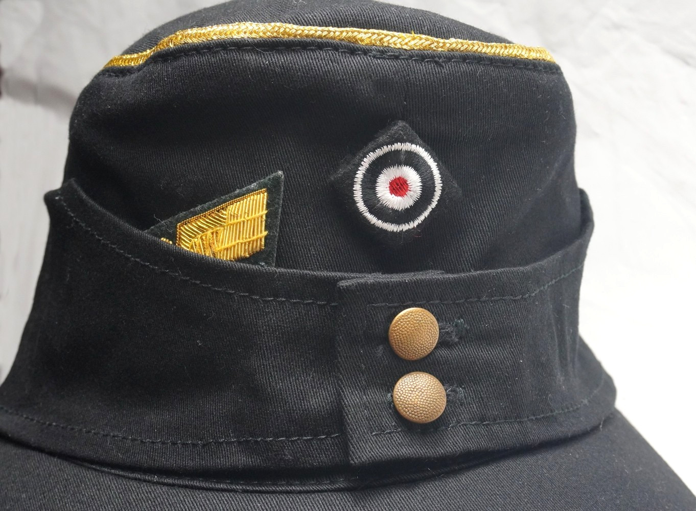 Army Generals M43 Black cotton field cap. Size 58-59cm