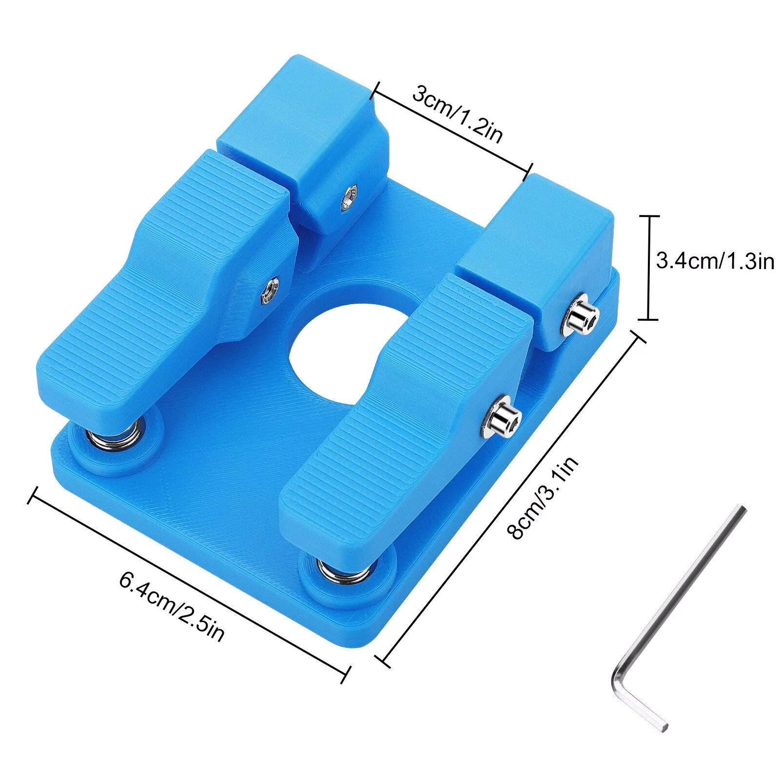 Blue Adjustable Welding Soldering Station Silicone Wire Clamp Bracket Worktable