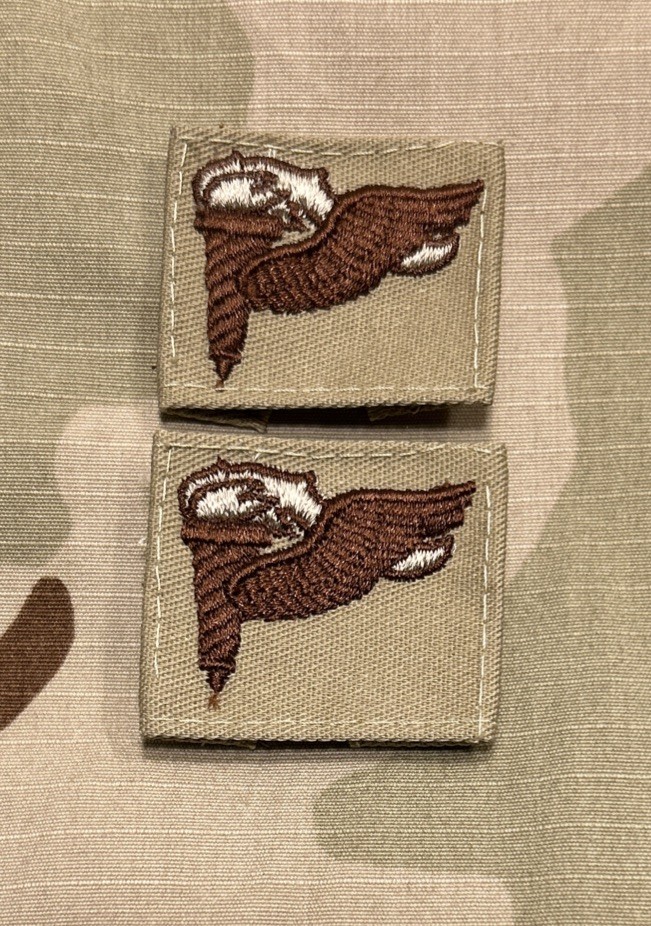US Army Pathfinder Badges (2) DCU Sew-On Desert
