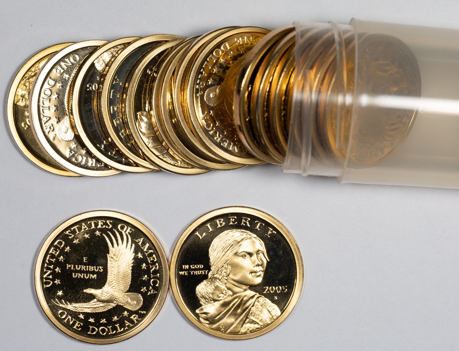 2005-S Proof Sacagawea Dollar Coin Roll of 20 Coins