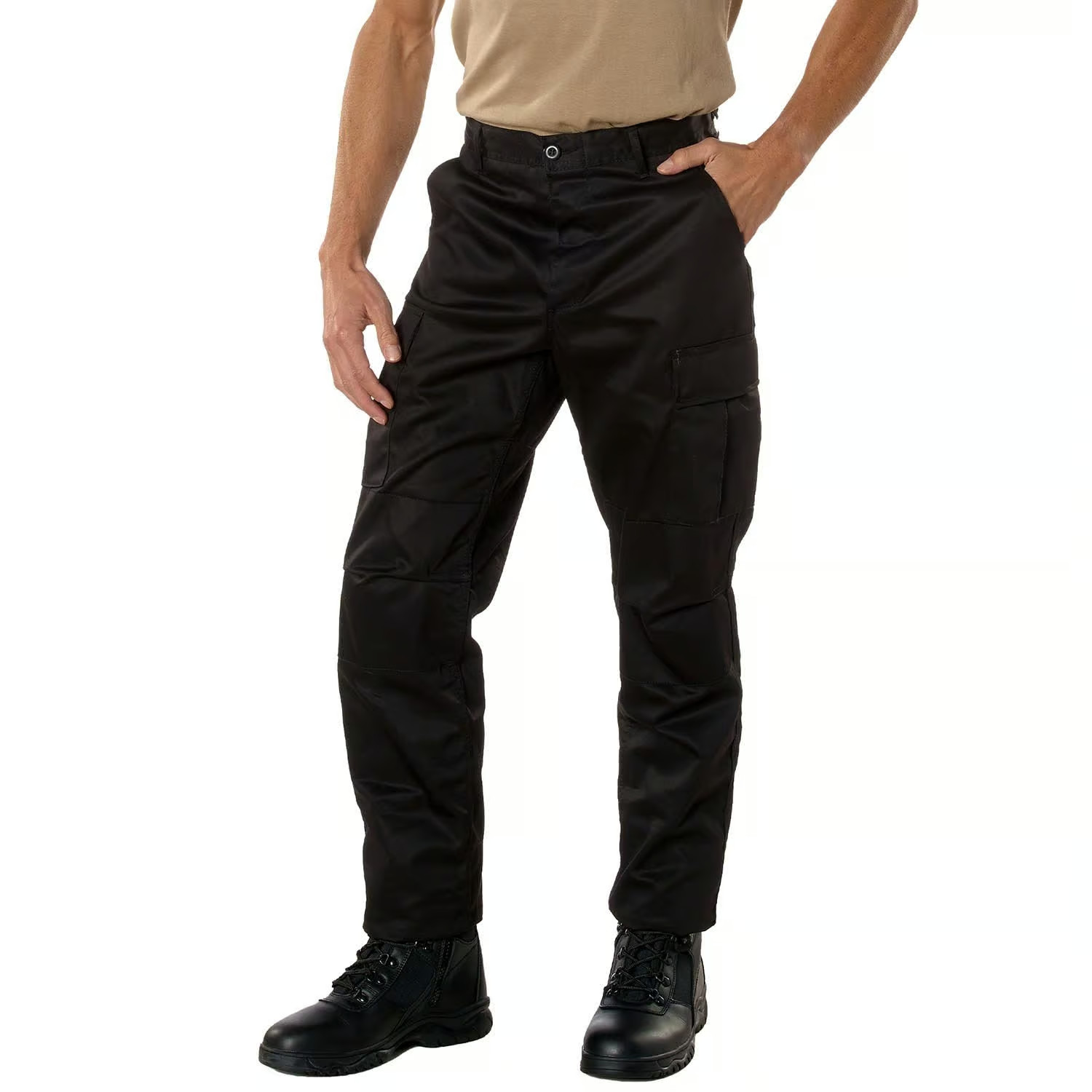 * ROTHCO * ' TACTICAL BDU PANTS ' MENS ' SIZE L (35"-39") '  BLACK