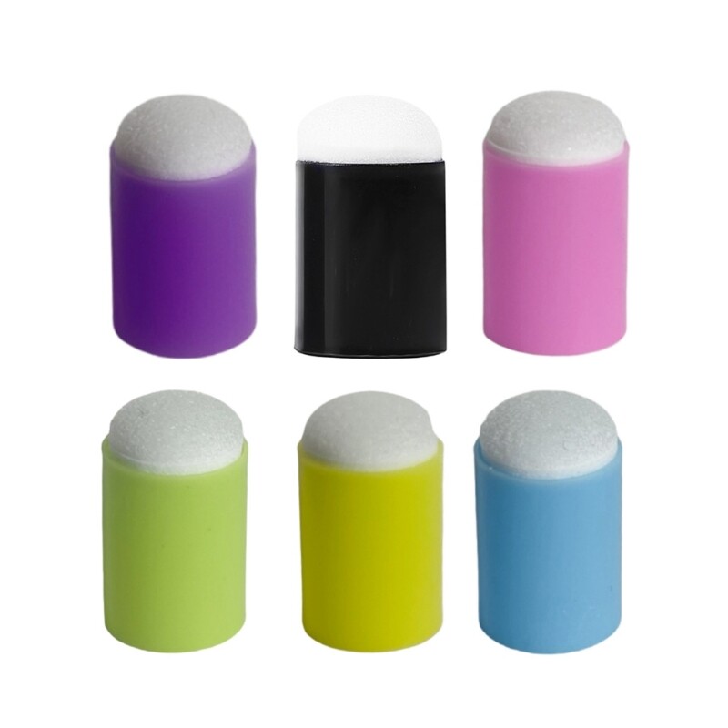 10Pcs Finger Painting Sponge Craft Drawing Sponge for Art Finger Sponge Daubers