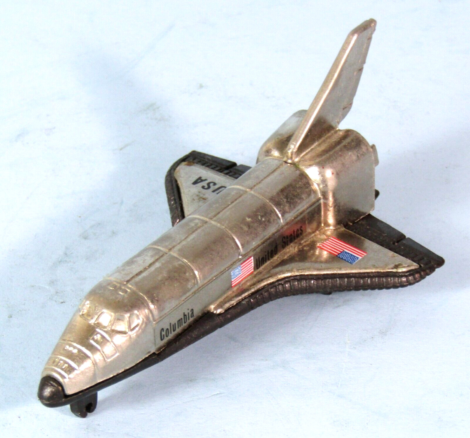 DOOMED SPACE SHUTTLE COLUMBIA VINTAGE METAL PENCIL SHARPENER HONG KONG 1981