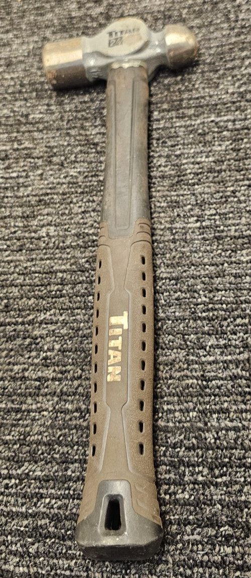 Titan 24 oz. Ball Peen Hammer Gray Black 4.5" x 13.5"