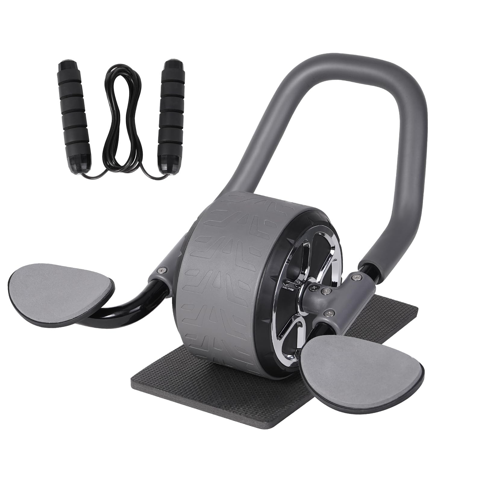 Best Ab Wheel with Jump Rope, Automatic Rebound Wheel, Abdominal Exercise Elbow