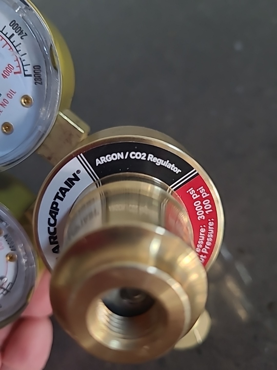 ARCCAPTAIN Argon/CO2 Regulator AR-QB001 AS SHOWN