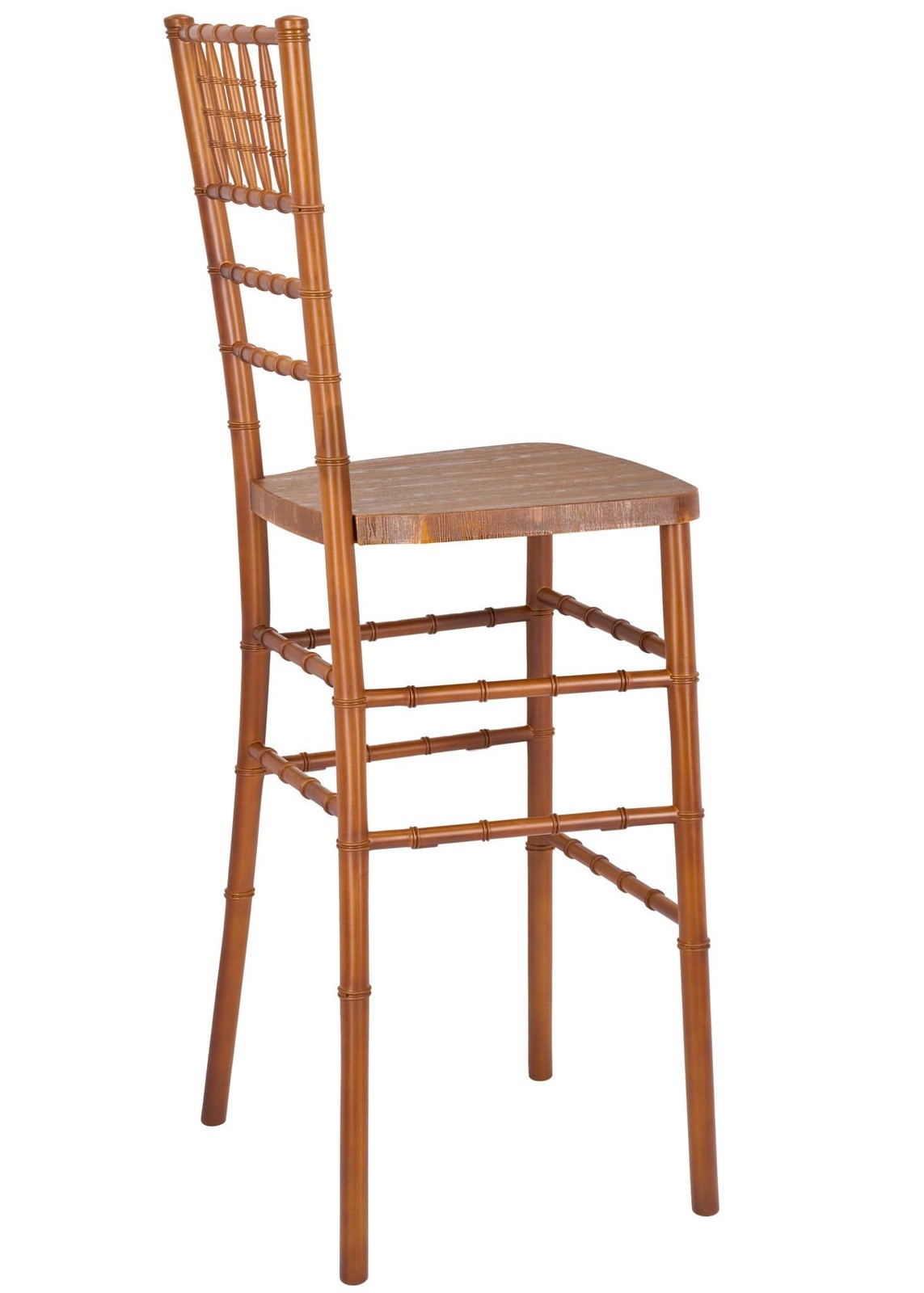 Chestnut WoodGrain™ Resin Chiavari Barstool by Chivari