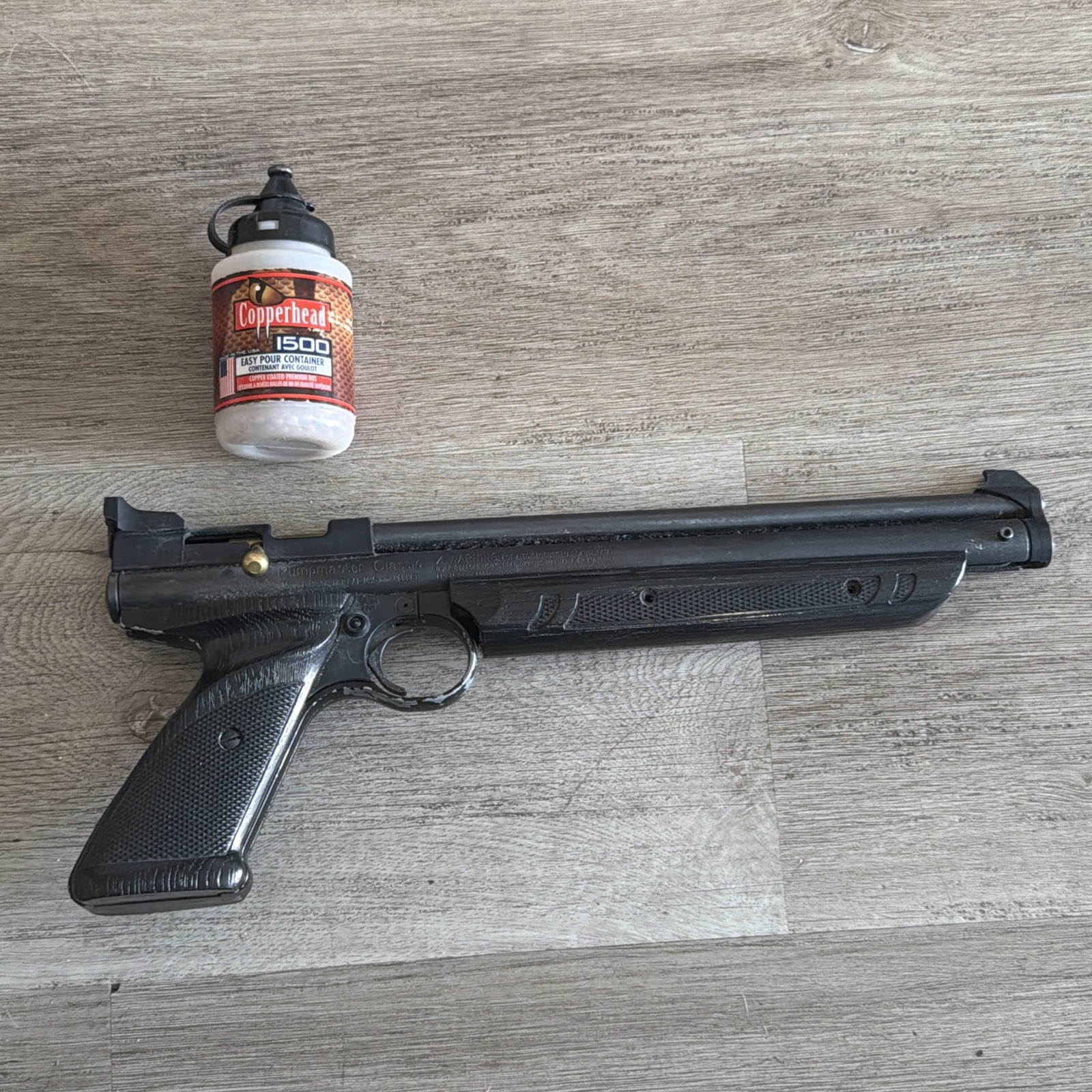 Crosman Pumpmaster Classic  pc77  .177 Cal Air Pistol Pellets Black Clean Tested