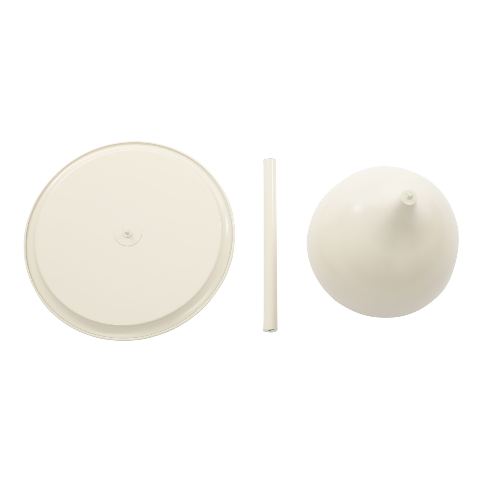 Modern Round Side Table in Cream White – Stylish & Durable Design