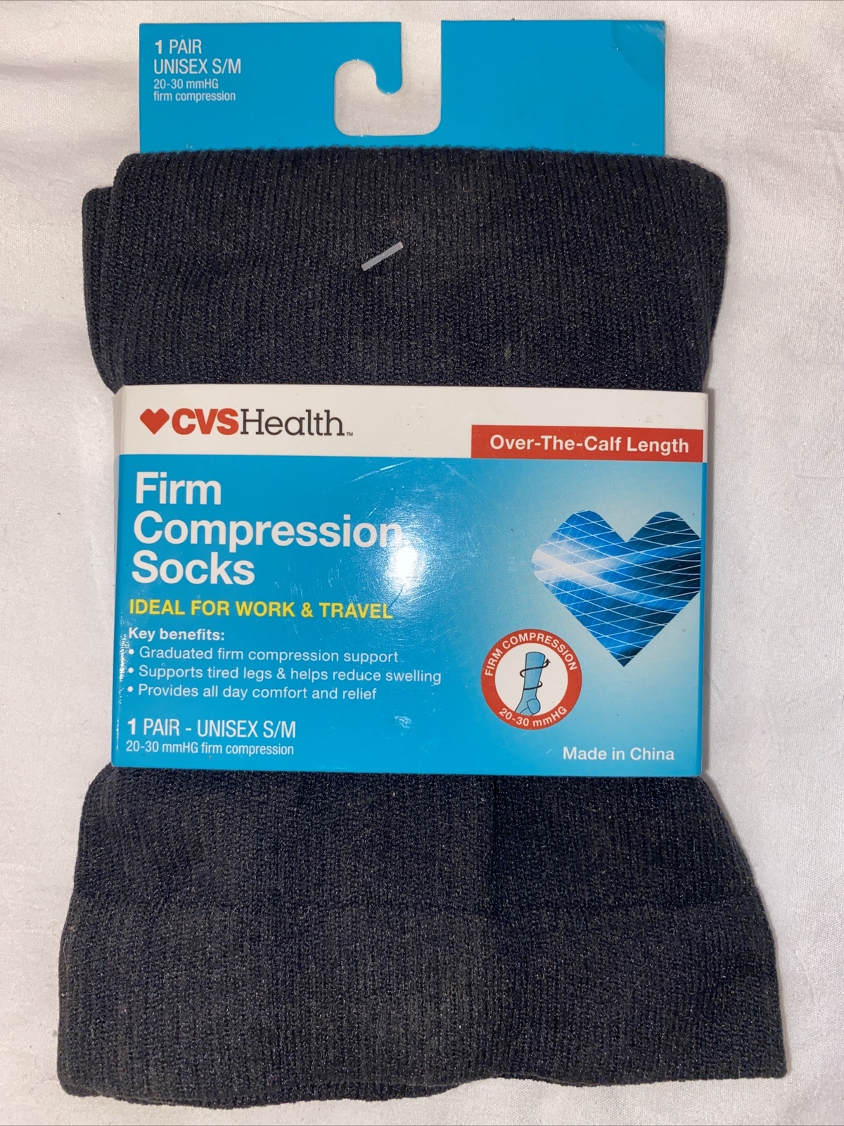 Firm Compression Socks CVS Health unisex S/M
