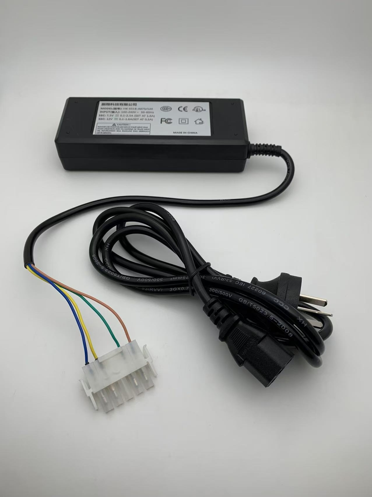 Universal Power Adapter 5Pins Plug HK-E518-A075/120