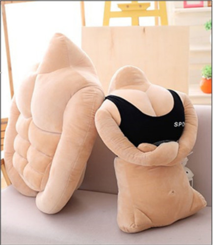 Creative Plush Simulation Body Muscle Cushions Funny Pillow Valentine's Day Gift