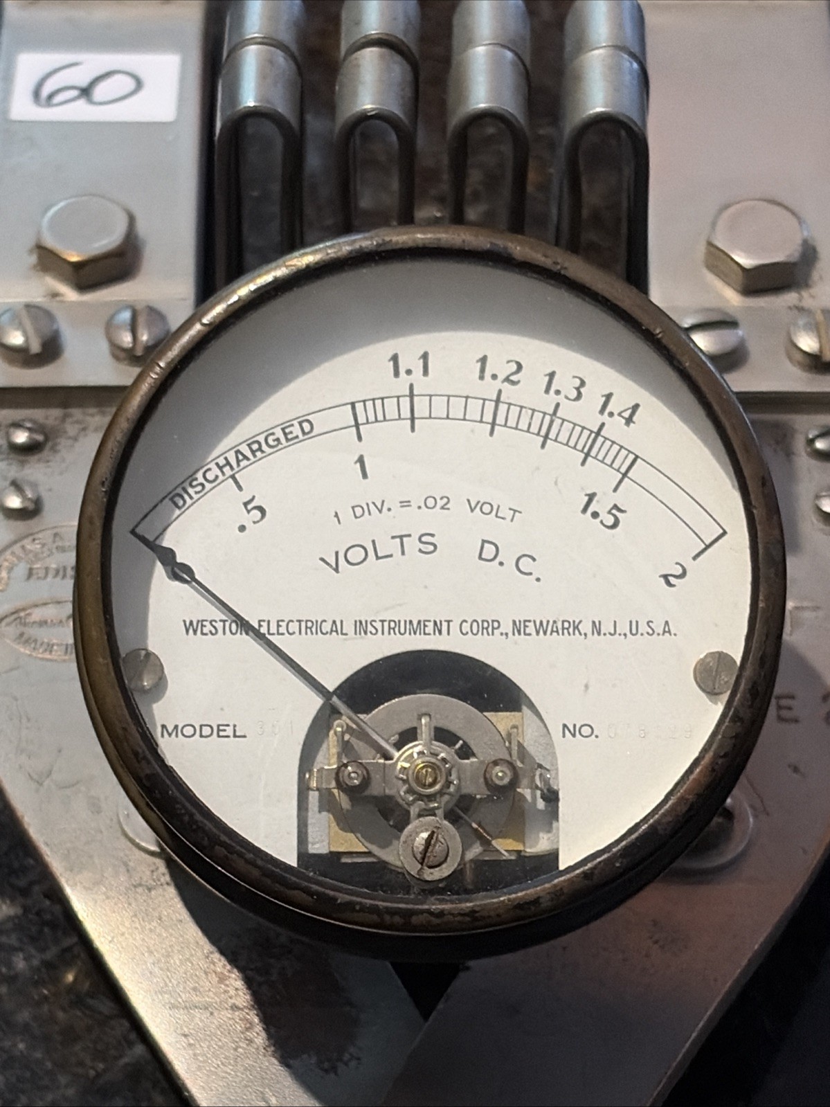 Thomas A Edison Voltage Meter By Weston Electric Inc. Excellent Condition