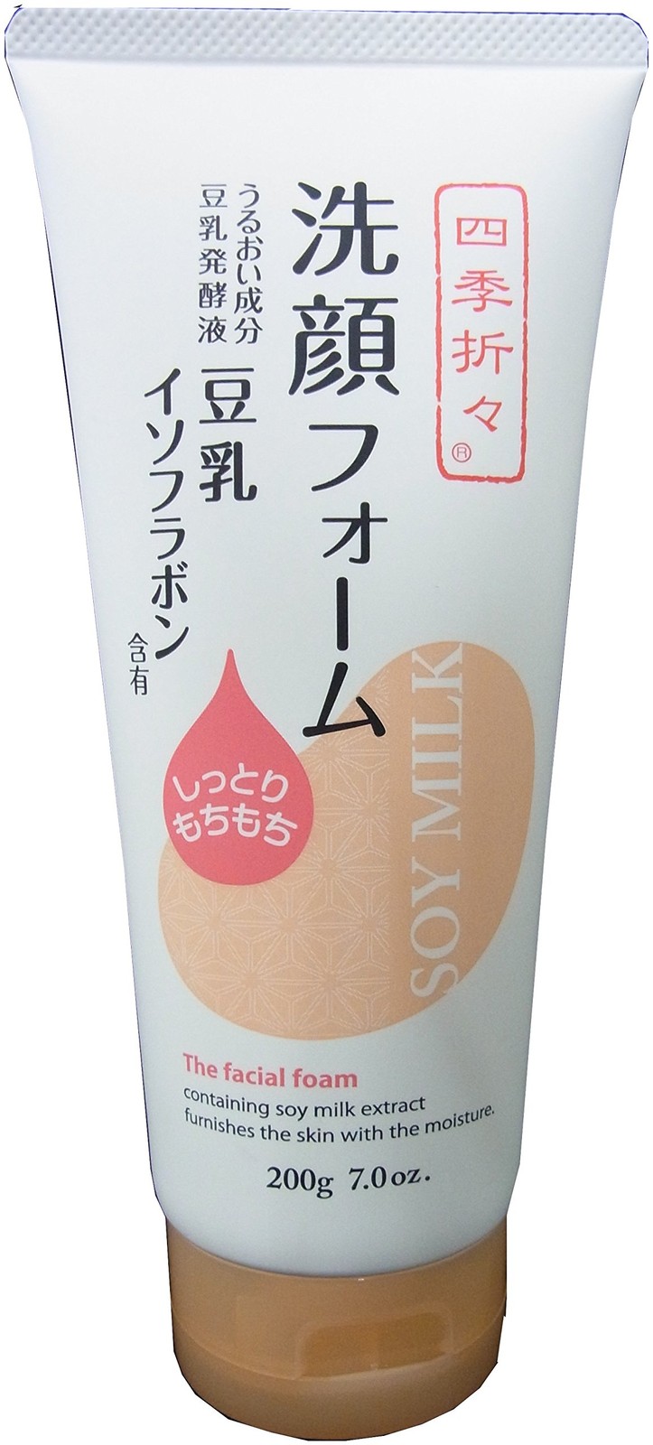 Kumano Oil and Fat Four Seasons Soy Milk Isoflavone Facial Cleanser Japan