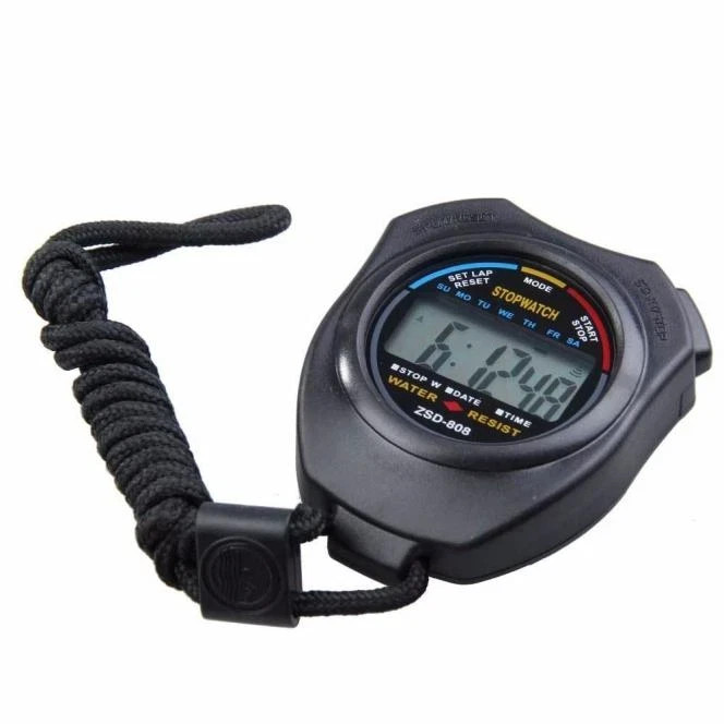 2PACK Digital Professional Handheld LCD Chronograph Sports Stopwatch Timer