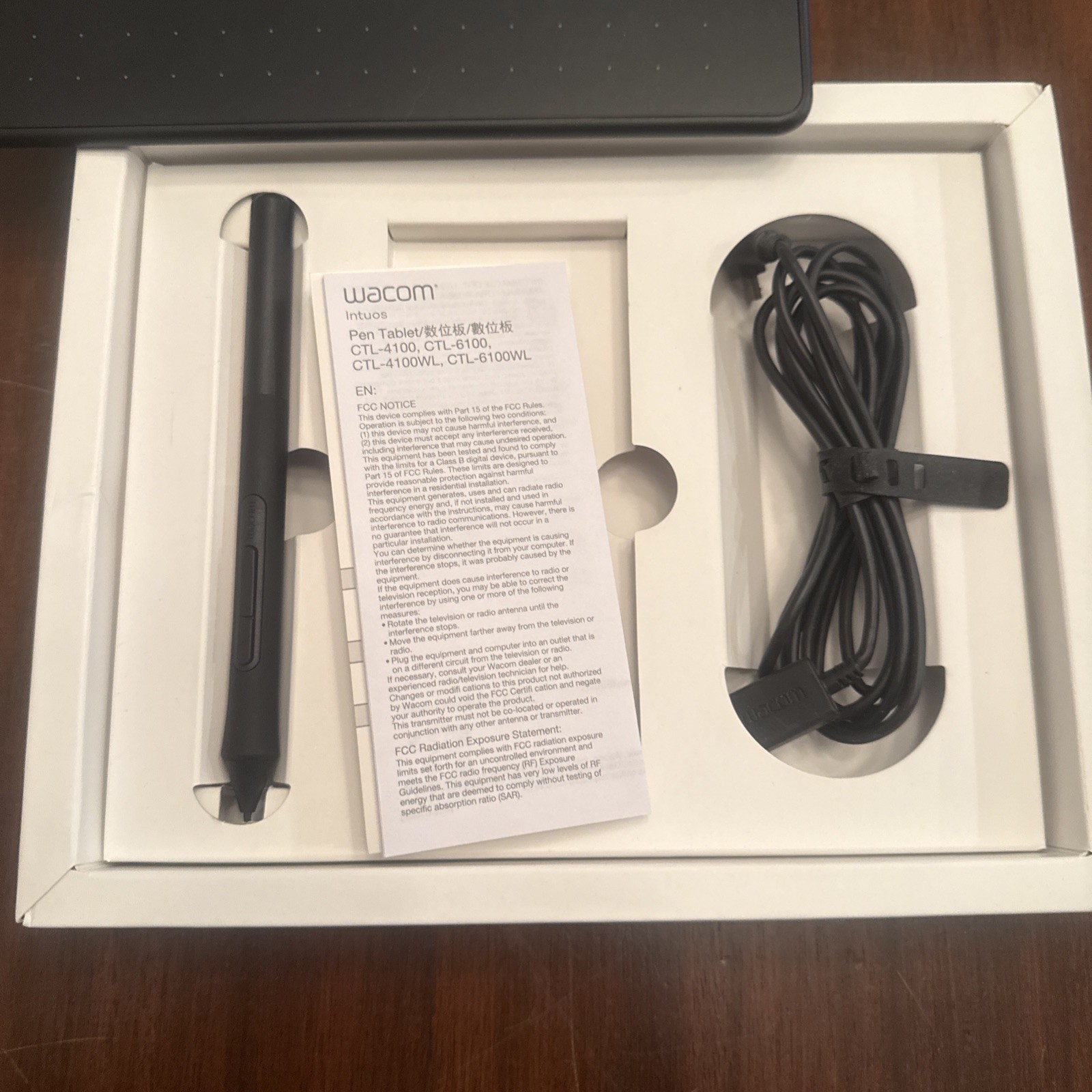 Wacom Intuos Small Graphics Drawing Tablet with Pen Stylus & USB Cable CTL-4100