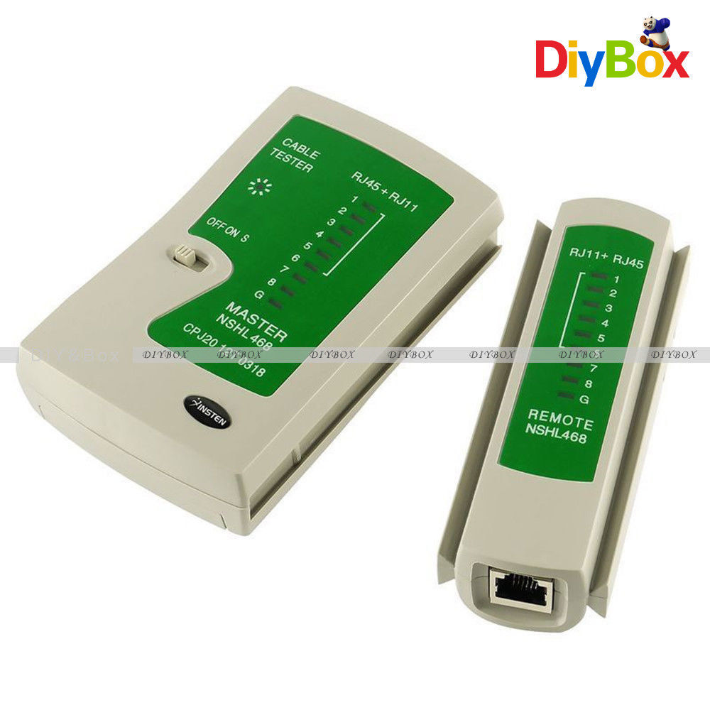 Professional RJ45 RJ11 Cat5e Cat6 Super Network Lan Cable Tester Test Tool